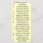 Carte La Bible Le Livre (Devant / Derrière)