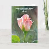 Carte La Bible Rose Rose Verse Faith (Devant)