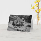 Carte La bicyclette (Fleur jaune)