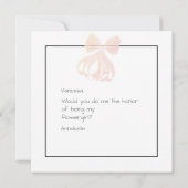 Carte La Boca Rosa Nœud et Bouquet - Fille des Fleurs (Dos)