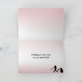 Carte La boule rose Girly de jeu de base-ball folâtre la (Intérieur)