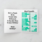 Carte La bousculade de mot de Tableau périodique (Intérieur)