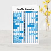 Carte La bousculade de mot de Tableau périodique (Fleur jaune)