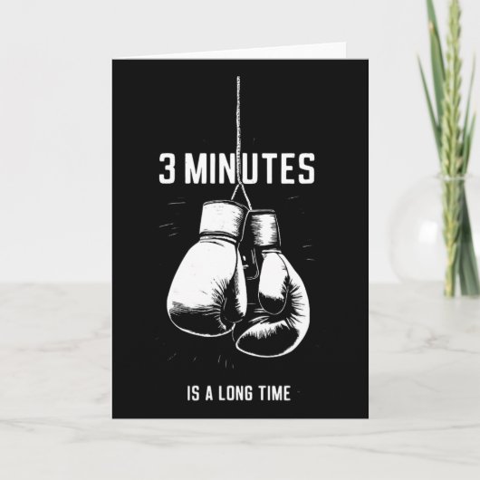 Carte La boxe 3 minutes c'est long Drôle de kickboxing B (Devant)