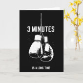 Carte La boxe 3 minutes c'est long Drôle de kickboxing B (Fleur jaune)