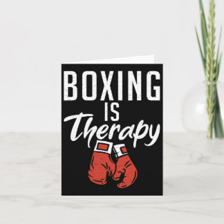 Carte La boxe est thérapie Sport Boxer de combat