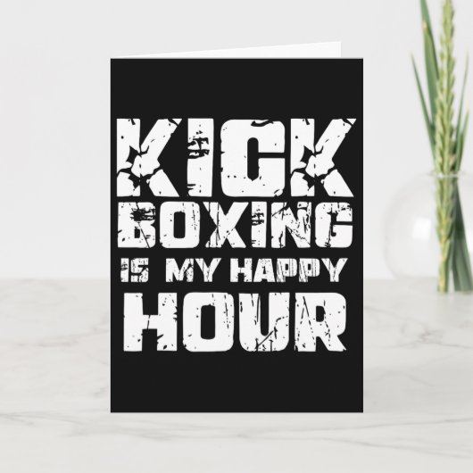 Carte La boxe thaïlandaise est mon heure heureuse Femmes (Devant)