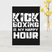 Carte La boxe thaïlandaise est mon heure heureuse Femmes (Fleur jaune)