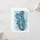 Carte La Brosse À Dents Votre Dentiste Vous A Donné Une (Devant/Arrière en situation)