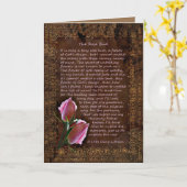 Carte La Bud Card Rose (Fleur jaune)