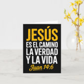 Carte La Camisa De Jesus En Espanol Chrétien Espagnol (Fleur jaune)