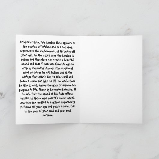 Carte La cannelure de Krishna (Intérieur)