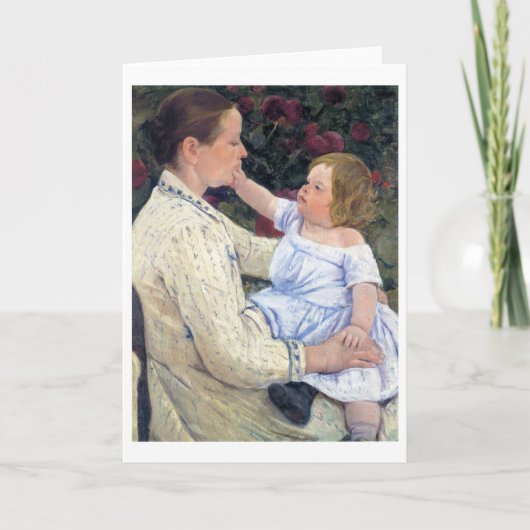 Carte La caresse de l'enfant, Mary Cassatt (Devant)