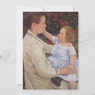 Carte La caresse de l'enfant Mary Cassatt