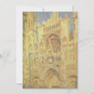 Carte La Cathédrale de Rouen, coucher de soleil par Clau