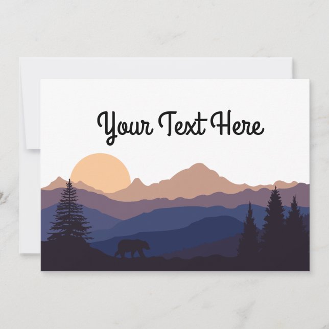 Carte La chaîne des montagnes (Devant)