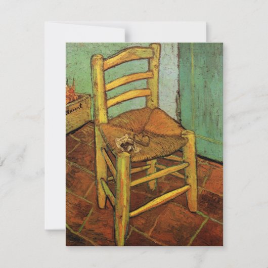 Carte La chaise de Vincent avec son tuyau par Vincent va (Devant)
