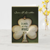 Carte La chance du Mariage irlandais (Fleur jaune)