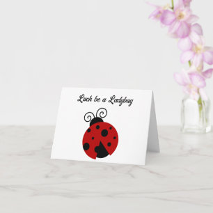Carte La chance est un joli dessin de Ladybug