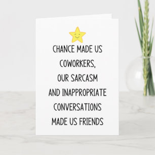 Carte La chance nous a fait des collègues