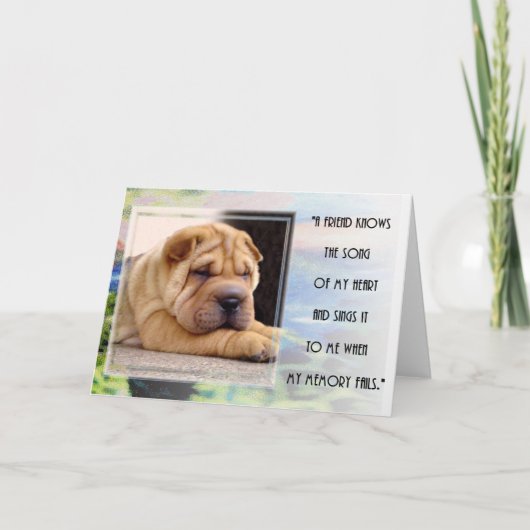 Carte La chanson de mon coeur (Devant)