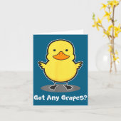 Carte La Chanson Du Canard T'as Des Gs Glace Fraîche Lem (Fleur jaune)