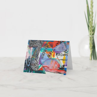 Carte La charte génétique des droits Peinture #7 Card