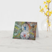 Carte La charte génétique des droits Peinture #8 Card (Fleur jaune)