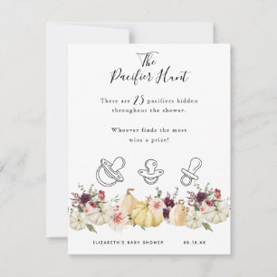 Carte La chasse au Pacifique Jeu Baby shower