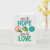 Carte La chenille très affamée Oui à l'espoir (Fleur jaune)