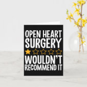 Carte La chirurgie cardiaque ouverte ne le recommanderai (Fleur jaune)