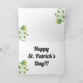 Carte La chouette de la Saint-Patrick (Intérieur)