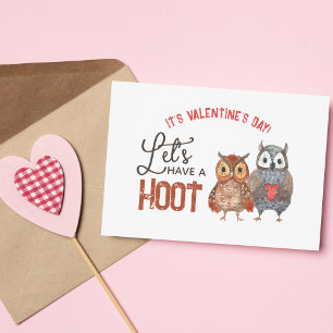 Carte La Chouette de la Saint-Valentin, Amusons-Nous