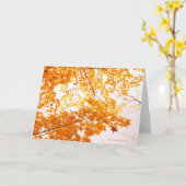 Carte La chute laisse la réflexion (Fleur jaune)