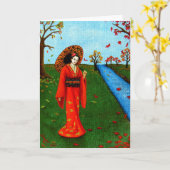 Carte La "chute part " (Fleur jaune)