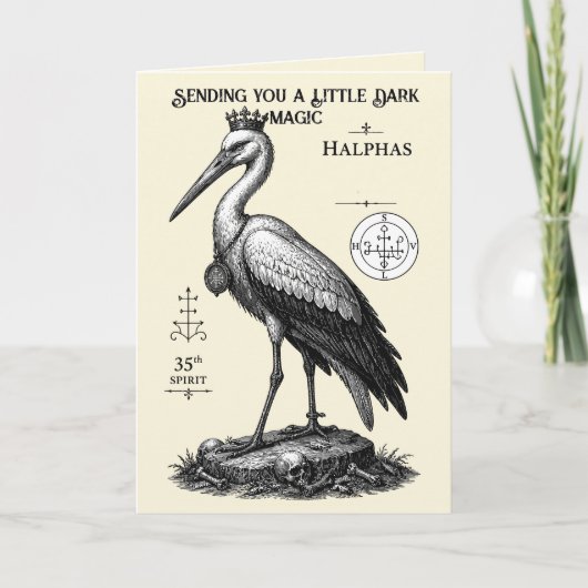 Carte La cigogne vigilante d'Halphas (Devant)