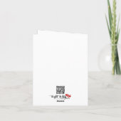 Carte La clé de la Saint Valentin dans mon coeur (Dos)