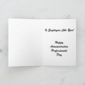 Carte La clé du succès Journée des professionnels admini (Intérieur)