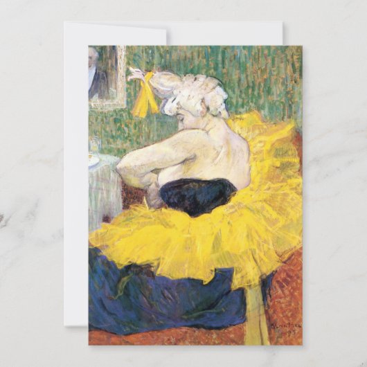 Carte La Clownesse (clown) Cha-U-Kao par Toulouse Lautre (Devant)