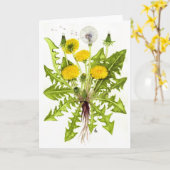 Carte La collection de pissenlit (Fleur jaune)