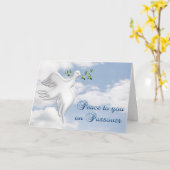 Carte La colombe (Fleur jaune)