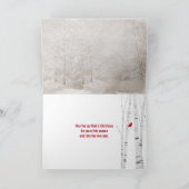 Carte La colombe de Noël avec joie (Intérieur)