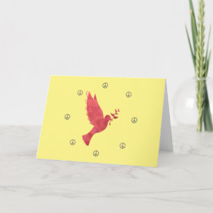 Carte La colombe et les signes de paix