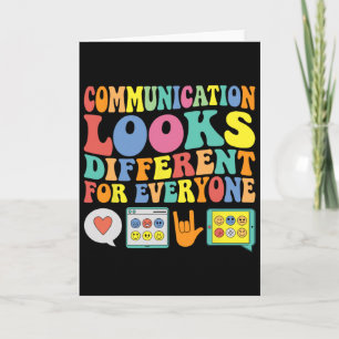 Carte La communication est différente pour chaque person