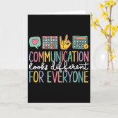 Carte La communication est différente pour chaque person (Fleur jaune)
