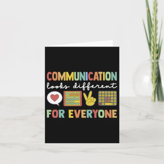 Carte La Communication Semble Différente Pour Tous L'Aut (Devant)