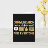Carte La Communication Semble Différente Pour Tous L'Aut (Fleur jaune)