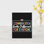 Carte La Communication Semble Différente Pour Tous L'Aut (Fleur jaune)