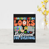 Carte La Communication super Semble Différente Pour Tout (Fleur jaune)