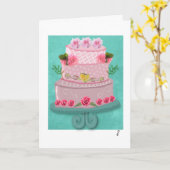 Carte La Confection Rose Fraise (Fleur jaune)